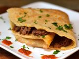 Minced meat crepe