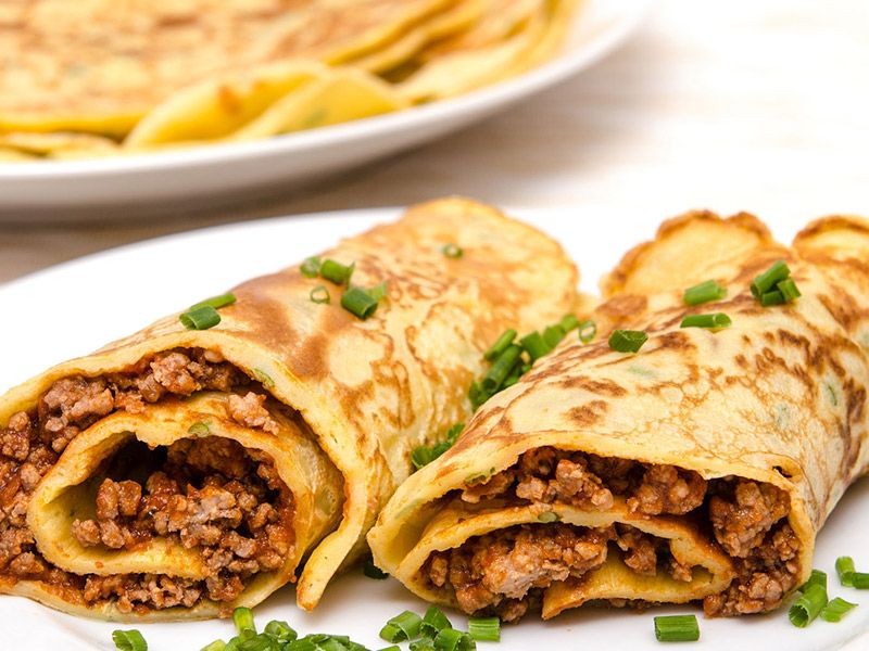 Minced Meat Crepe