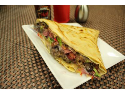 Salami With Cheese Crepe