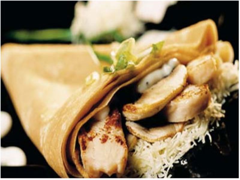 Mushroom With Vegetables Crepe