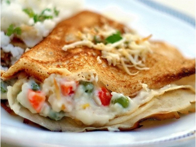 Mix Chicken Crepe