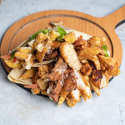 Large Mix Chicken Crepe