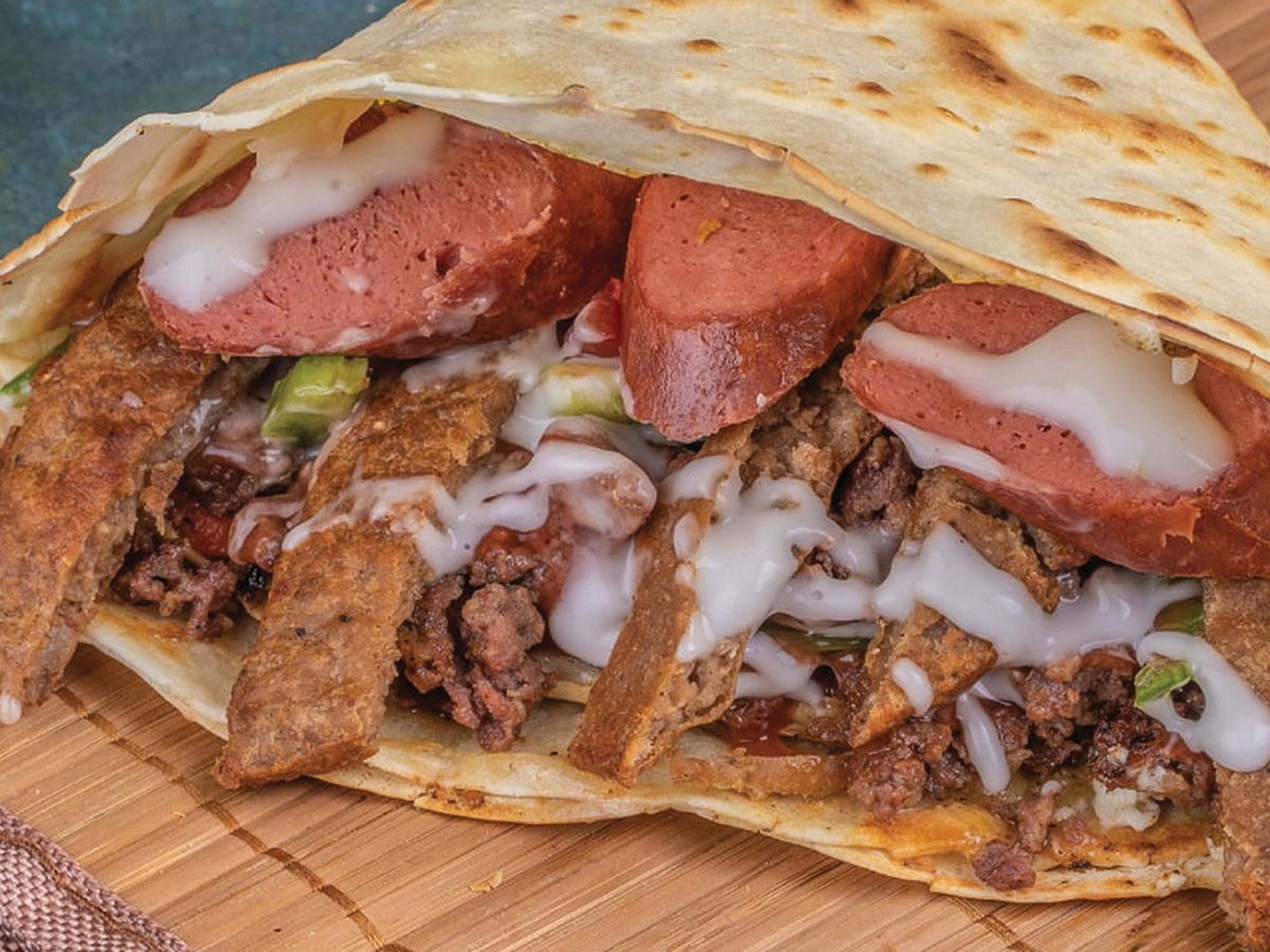 Mix meat crepe