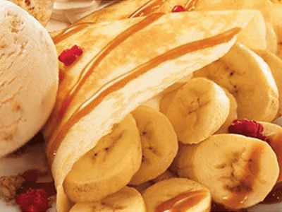 Banana With Caramel Crepe