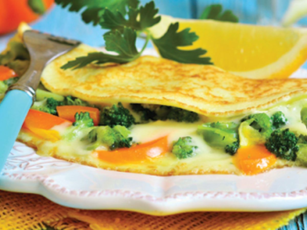 mozzarella cheese crepe
