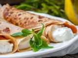 Mix cheese crepe.