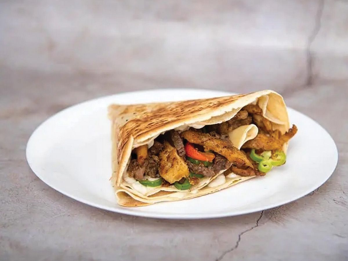 Mix shawarma crepe