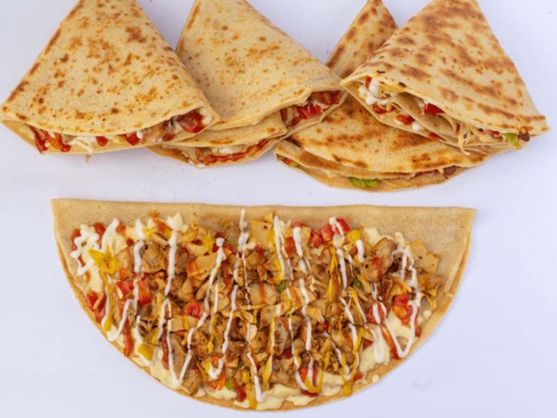 mix chicken crepe