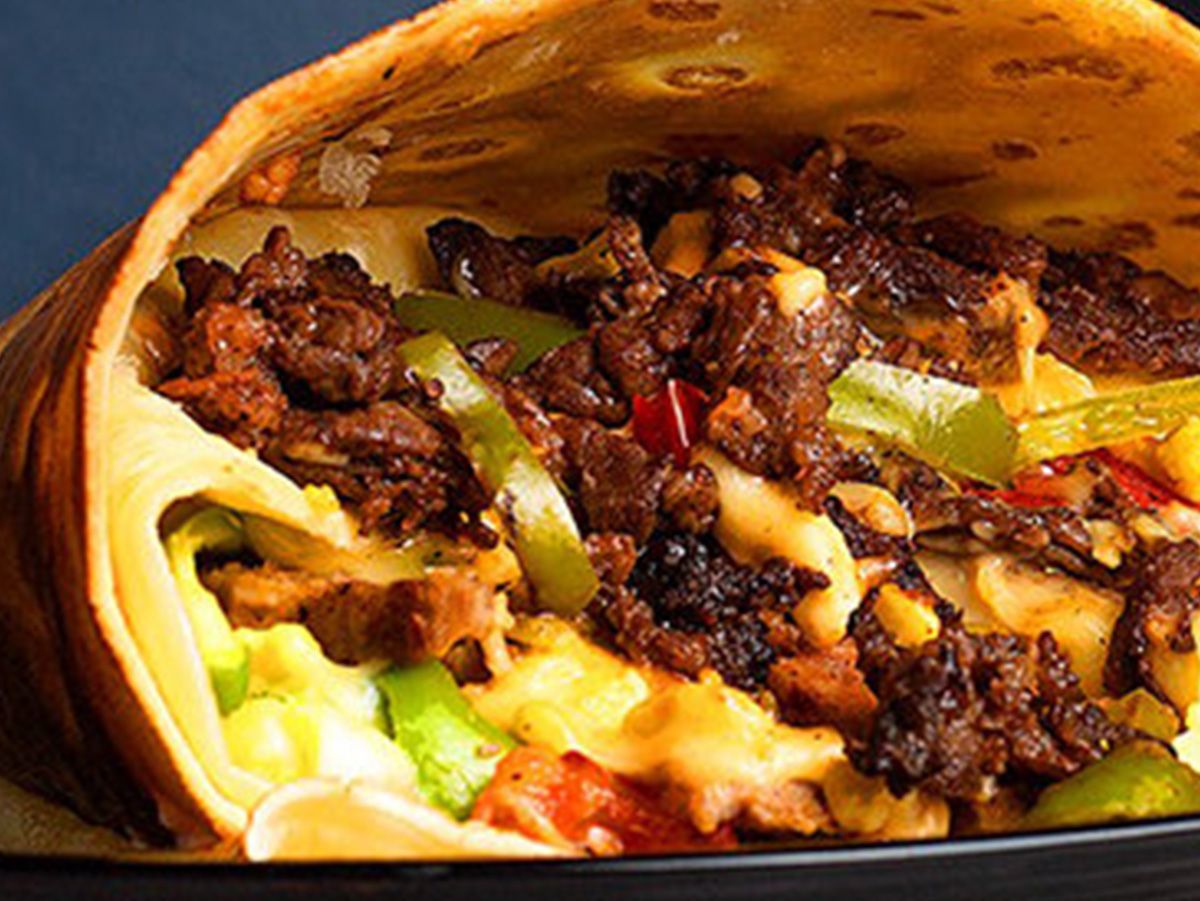 Meat mix crepe