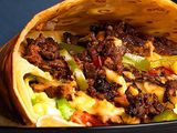 Meat mix crepe