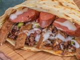 Mix meat crepe