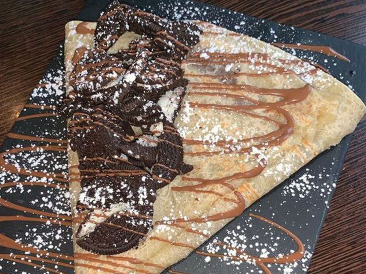 Nutella Oreo chocolate crepe