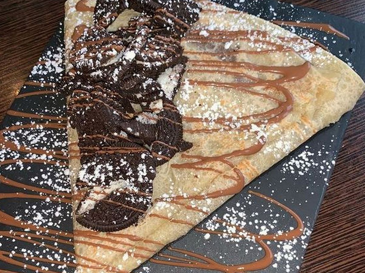 Nutella and Oreo crepe