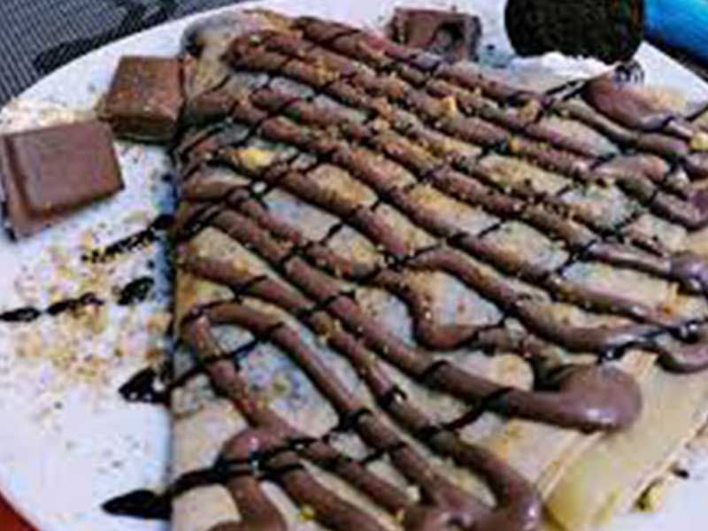 Nutella Chocolate With Oreo Crepe