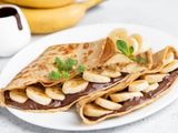 Banana With Chocolate Crepe