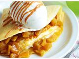 Nutella With Peach Crepe