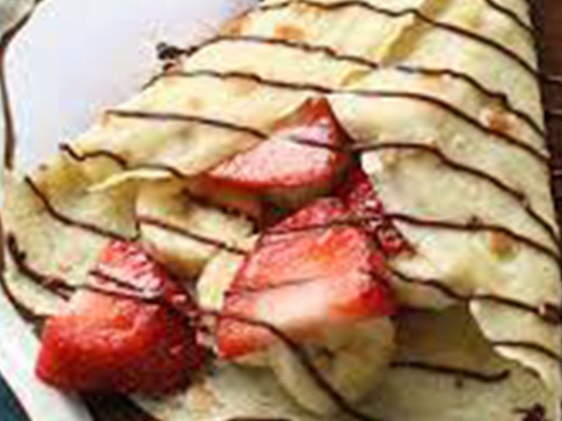Nutella Fruits And Nuts Crepe