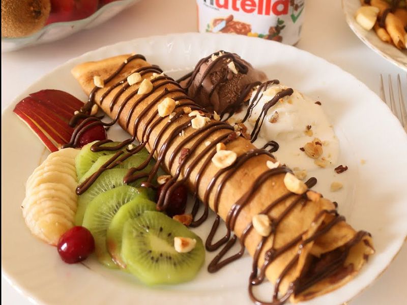 fruit Chocolate crepe