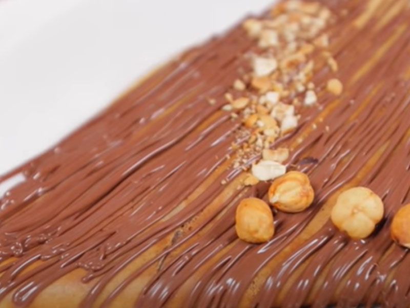 Nutella With Nuts Crepe
