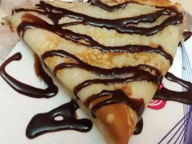 Nutella Chocolate With Nuts Crepe