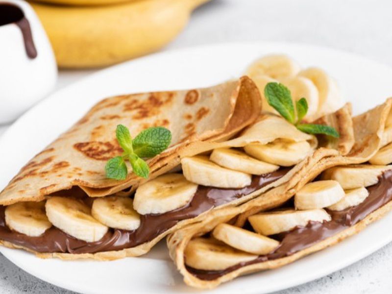 Nutella with Banana Crepe