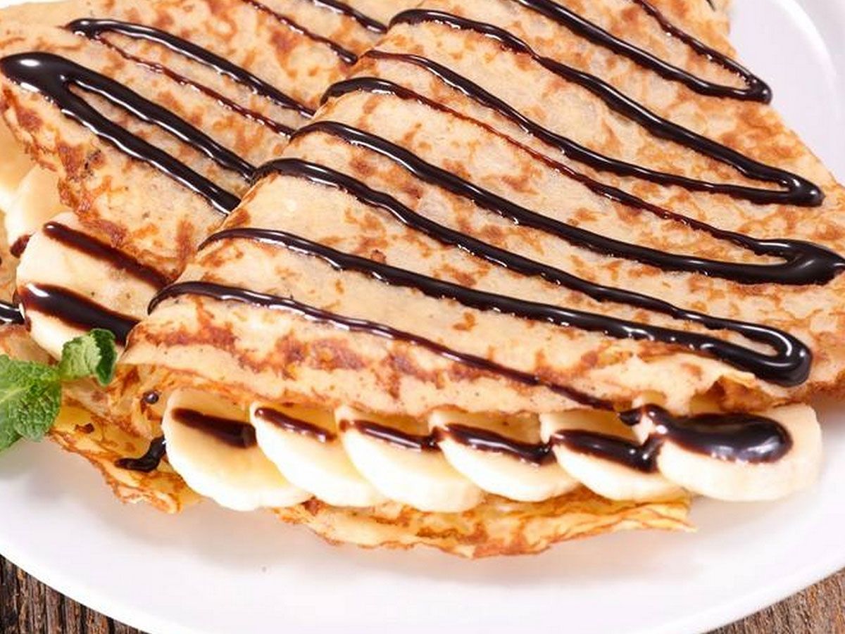 Banana chocolate crepe