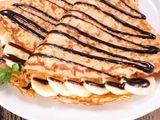 Banana chocolate crepe