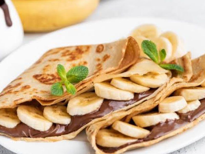 Nutella Chocolate With Banana Crepe