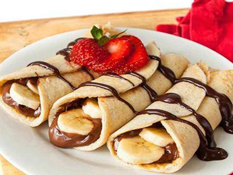 Nutella Chocolate With Banana Crepe