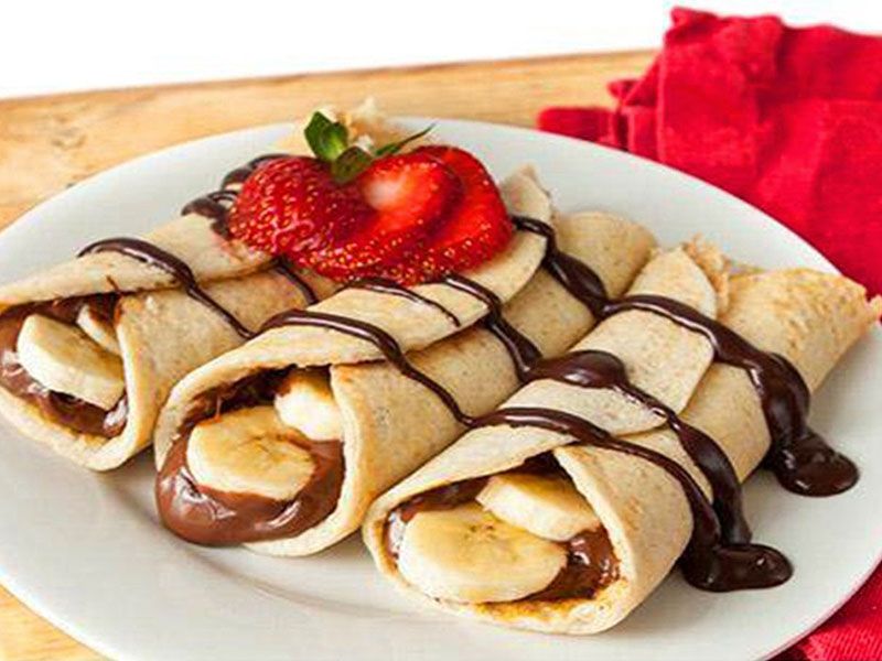 Nutella Chocolate With Banana Crepe