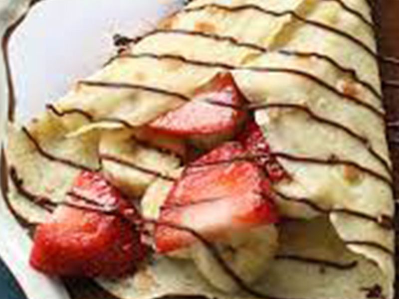 Nutella Chocolate With Banana Crepe