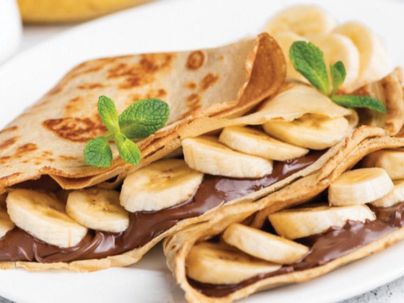 Nutella Chocolate With Banana Crepe