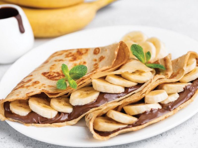 Nutella With Banana Crepe