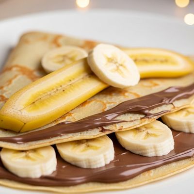 Nutella And Banana Crepe