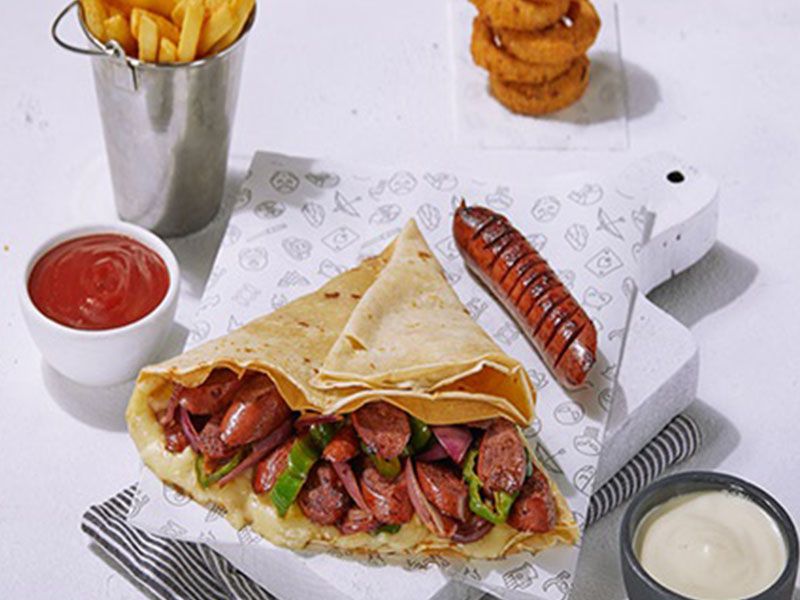Sausage crepe