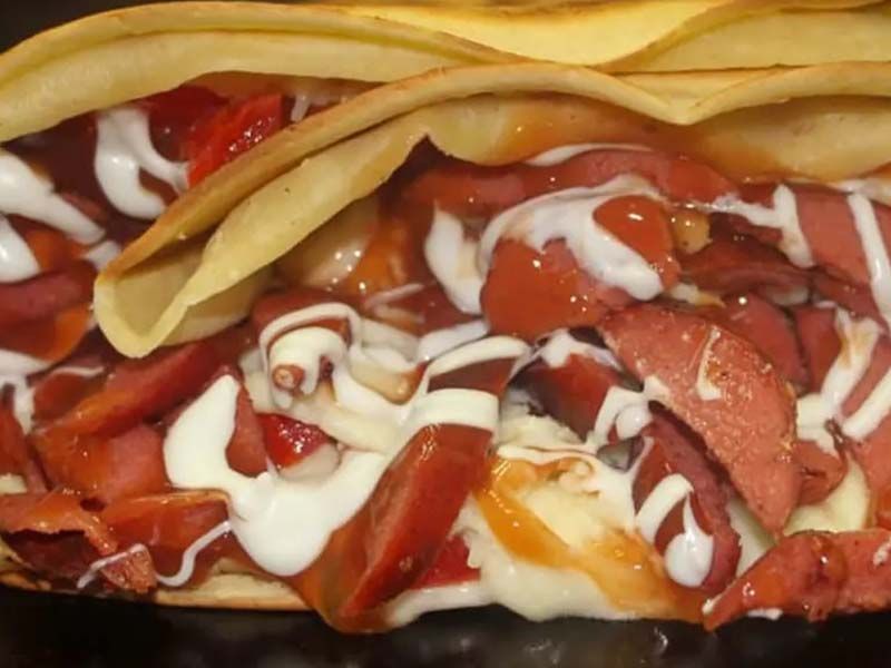 Hot Dog Crepe