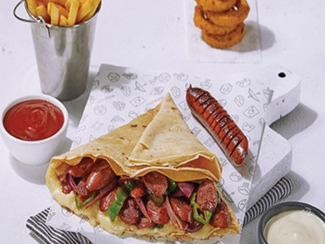 Smoked Hot Dog Crepe