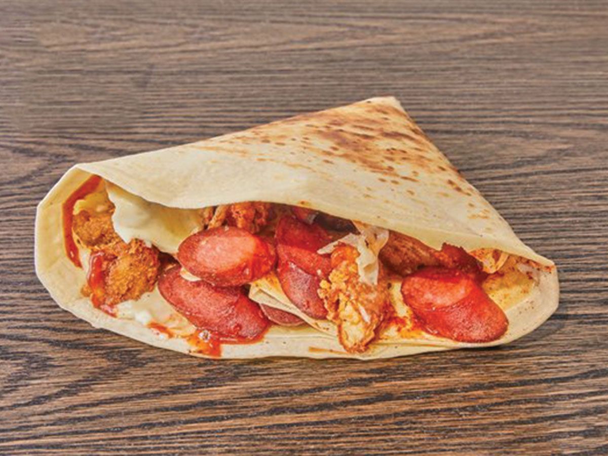 Hot dog crepe