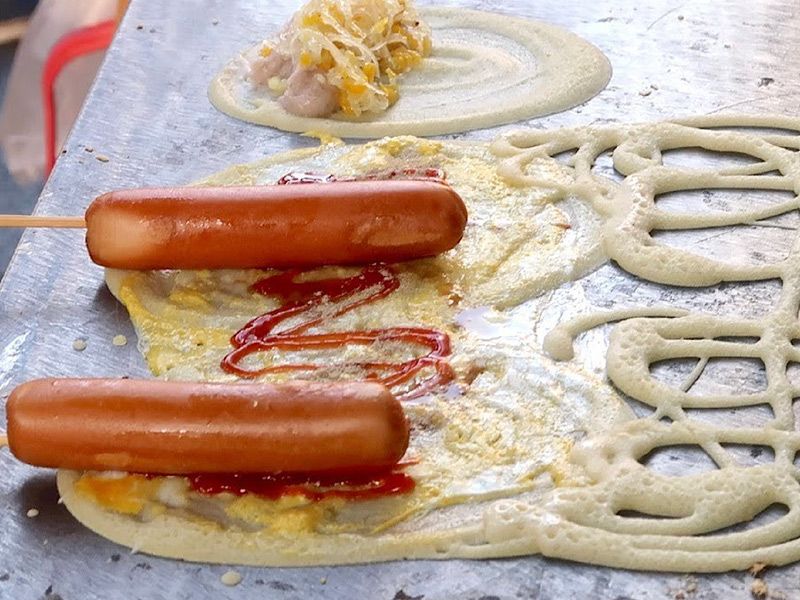Hot Dog Crepe