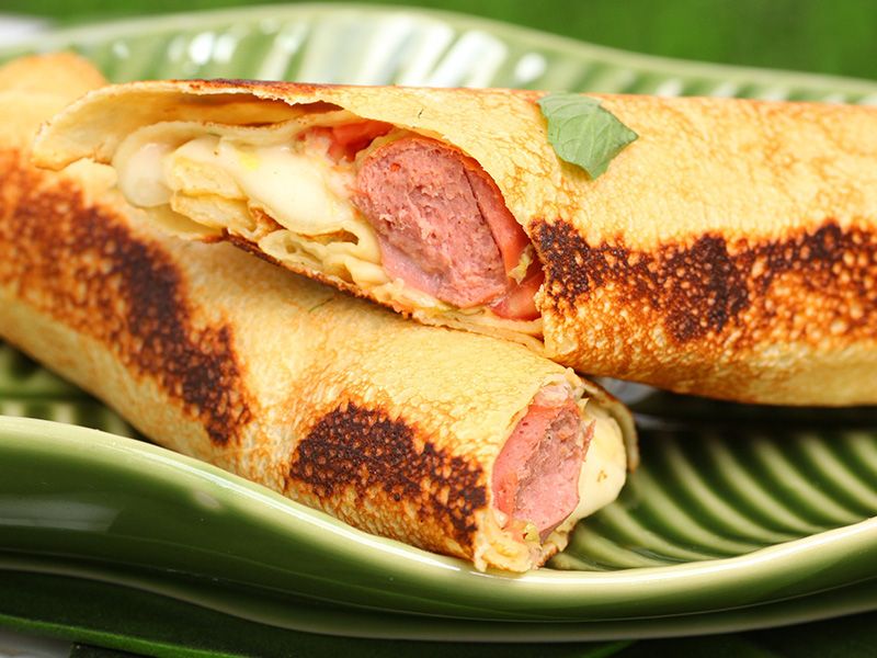 Hot Dog Crepe