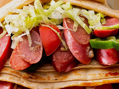 Hot Dog Crepe