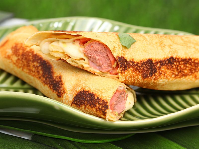 Hot Dog Crepe