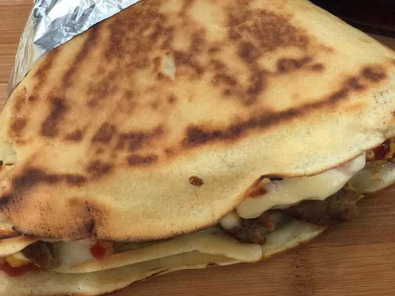 Hot Dog Crepe
