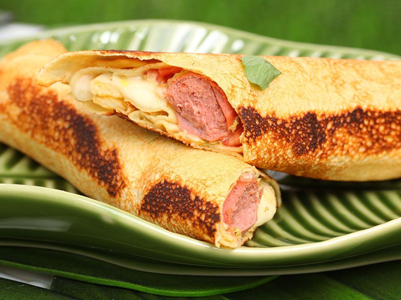Hot Dog Crepe