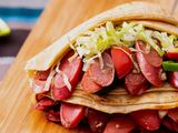 Hot dog crepe