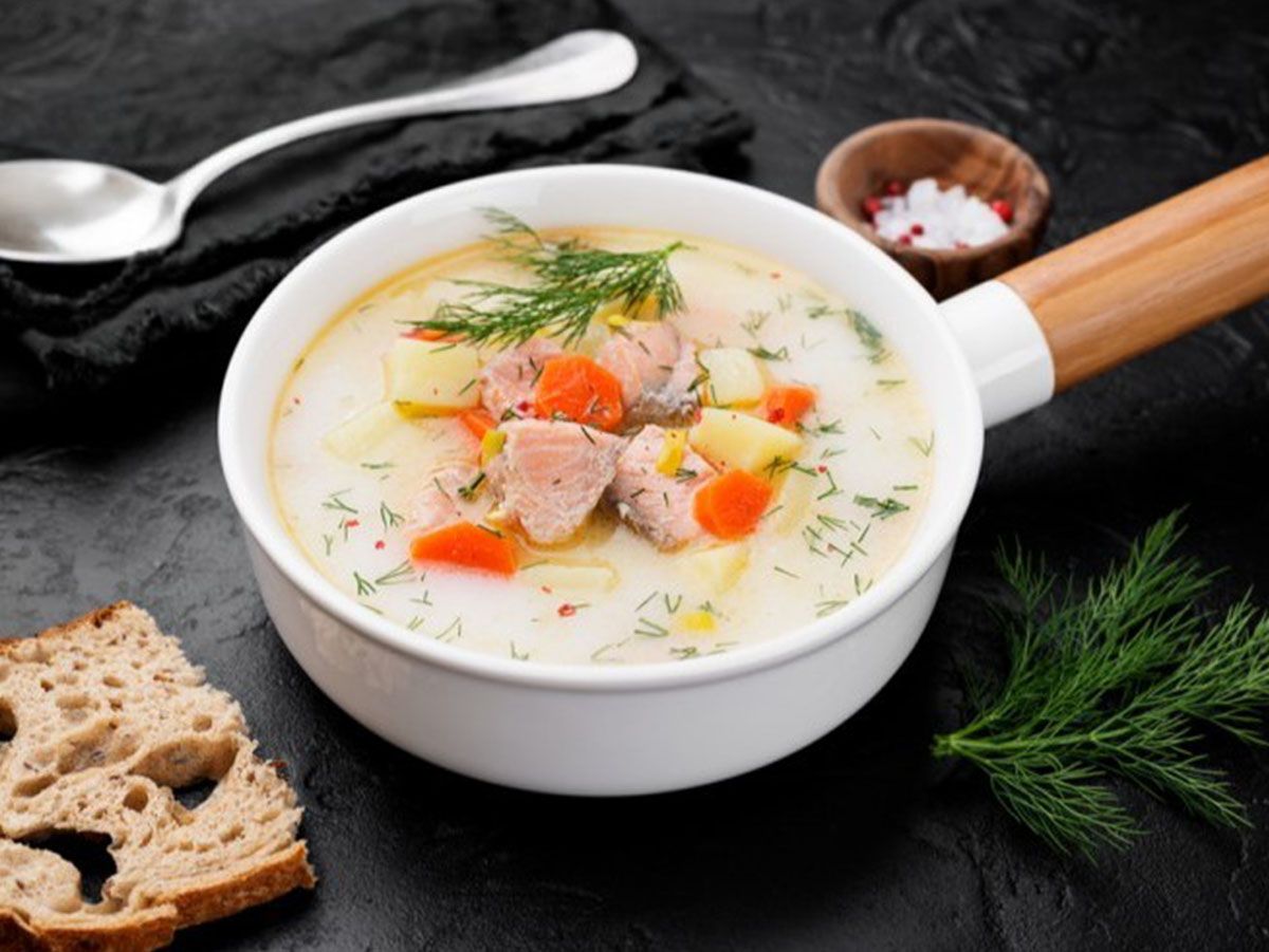 Salmon cream Soup