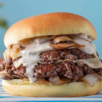 Creamy Mushroom Burger