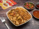Koshari with shawarma