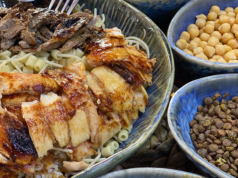 Chicken Shawerma Koshary