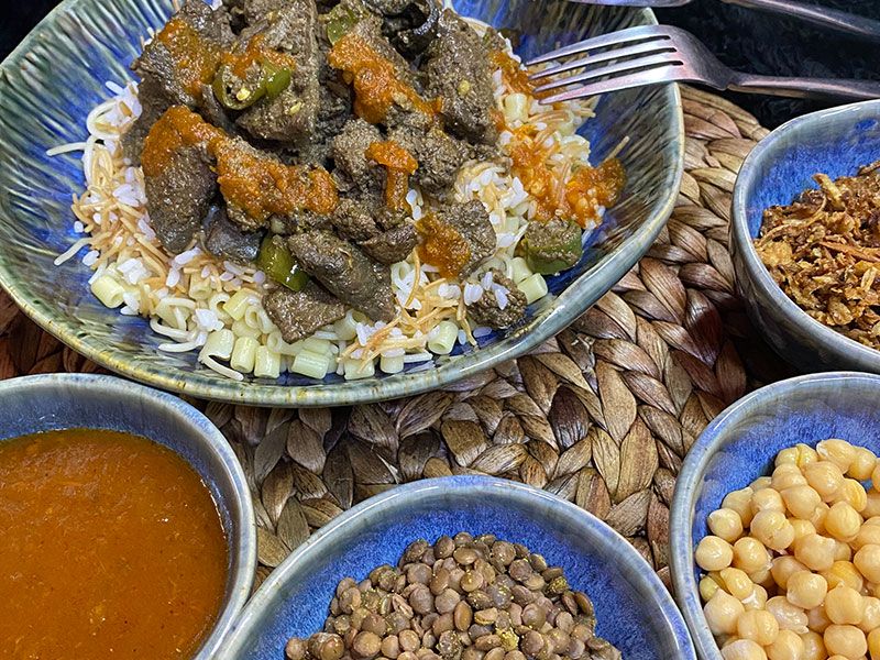 Koshary With Liver